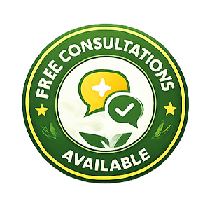 Free Consultations Available Badge